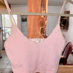 Express Pink Cropped Cami Tank Top